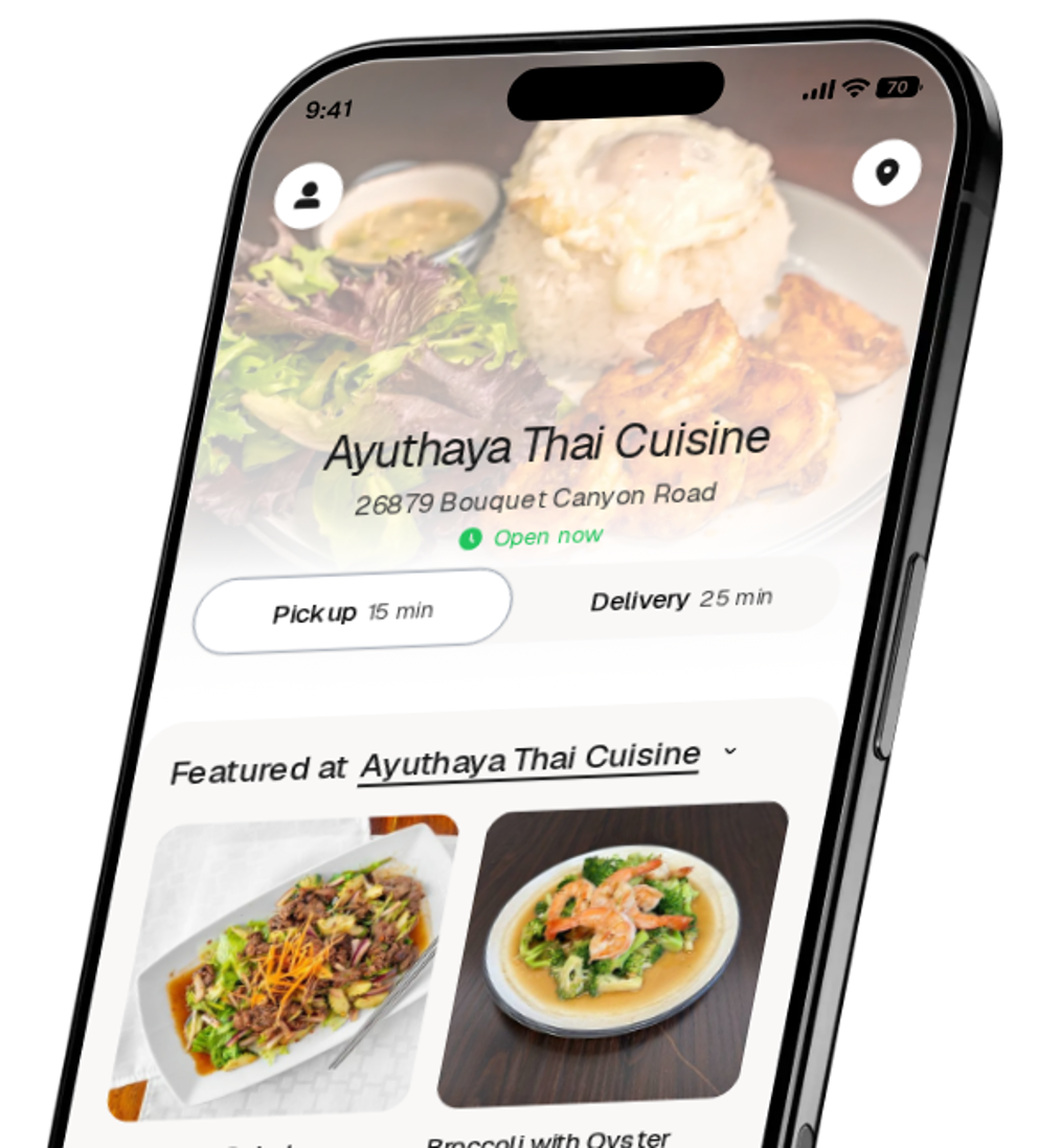 Ayuthaya Thai Cuisine app preview