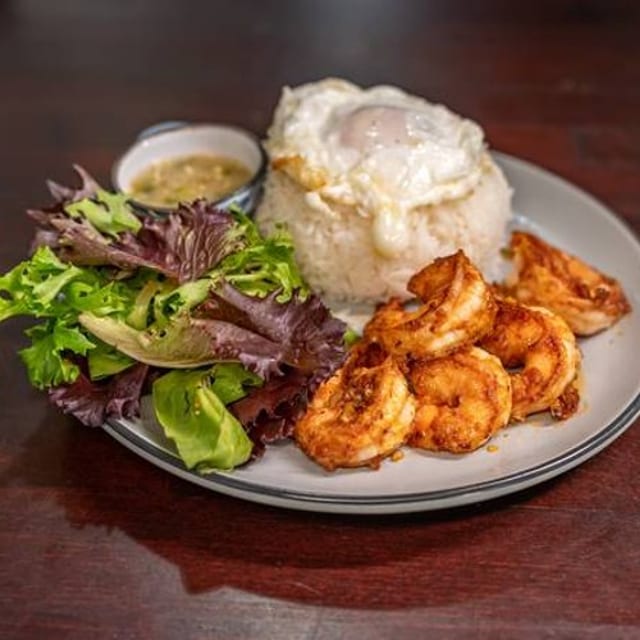 Garlic Shrimp Hawaiian Style.